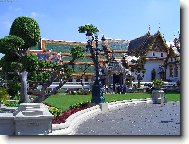 park v královském paláci v Bangkoku