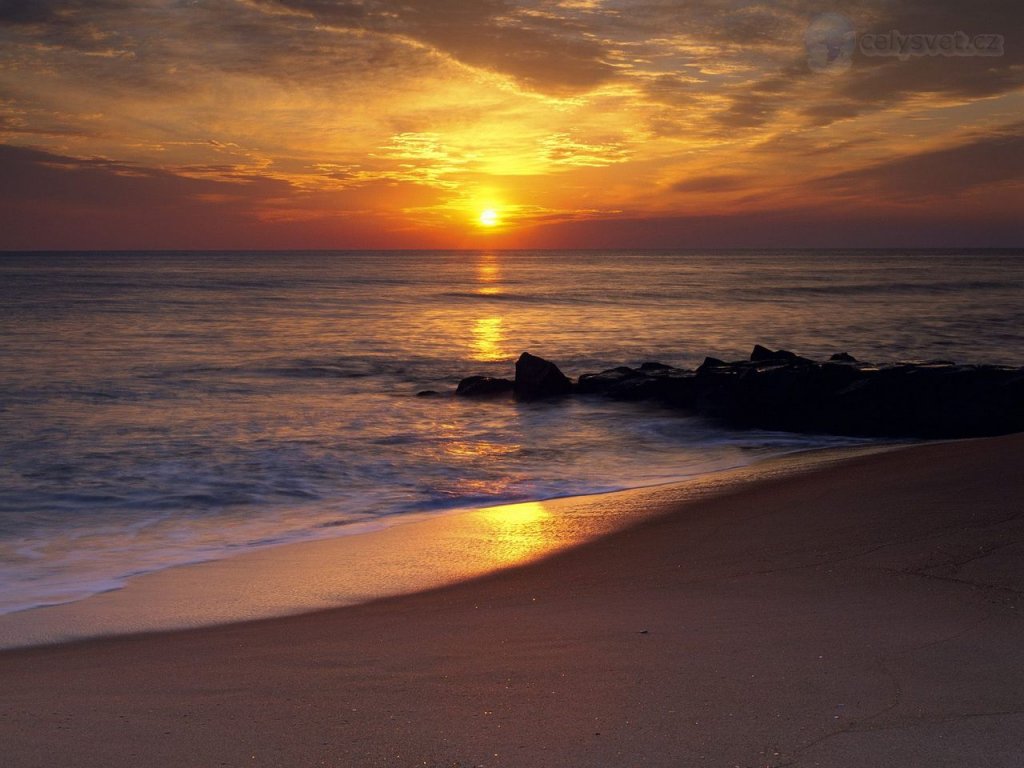 Foto: Sunrise Reflection, Ocean City, Maryland