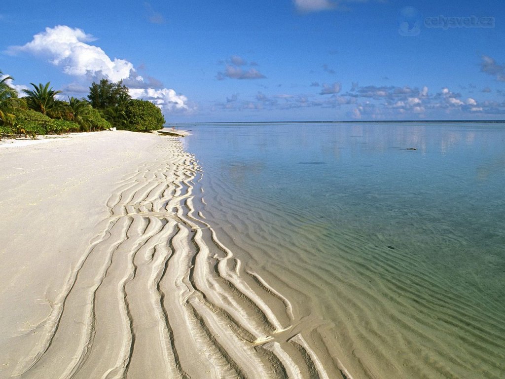 Foto: Shoreline Along Ari Atoll, Maldives Islands