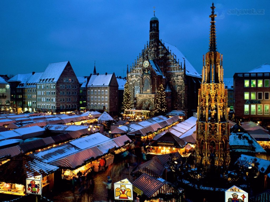 Foto: Christkindl Market, Nuremberg, Bavaria, Germany