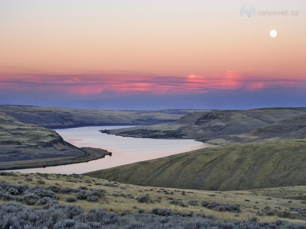 Foto: Snake River At Dusk, Palouse Farm Country, Washington