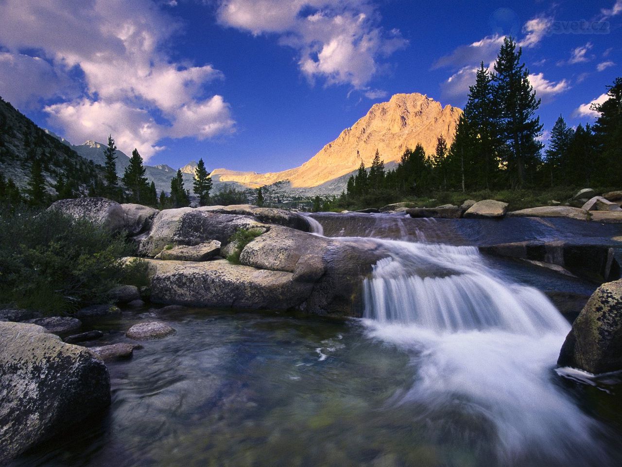 Foto: Center Peak Over Bubbs Creek, Kings Canyon National Park, California