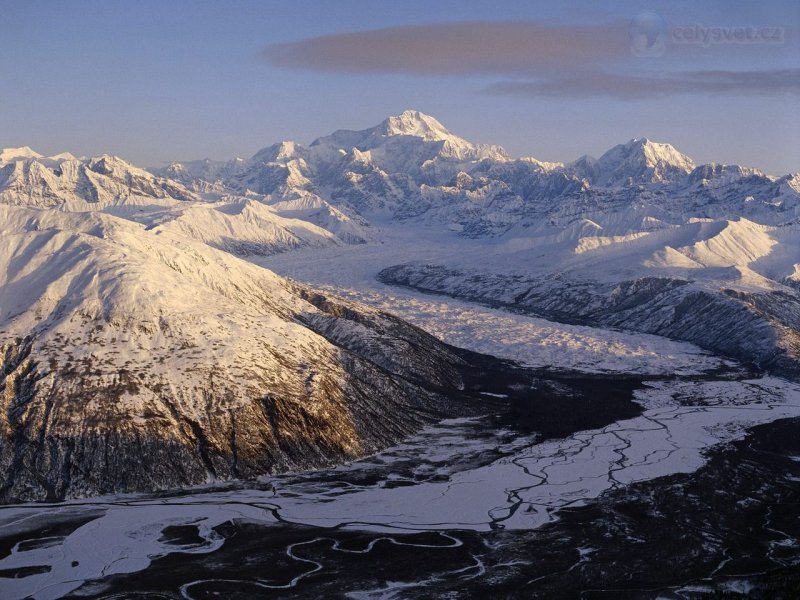 Foto: Mount Denali And Glacier, Denali National Park, Alaska