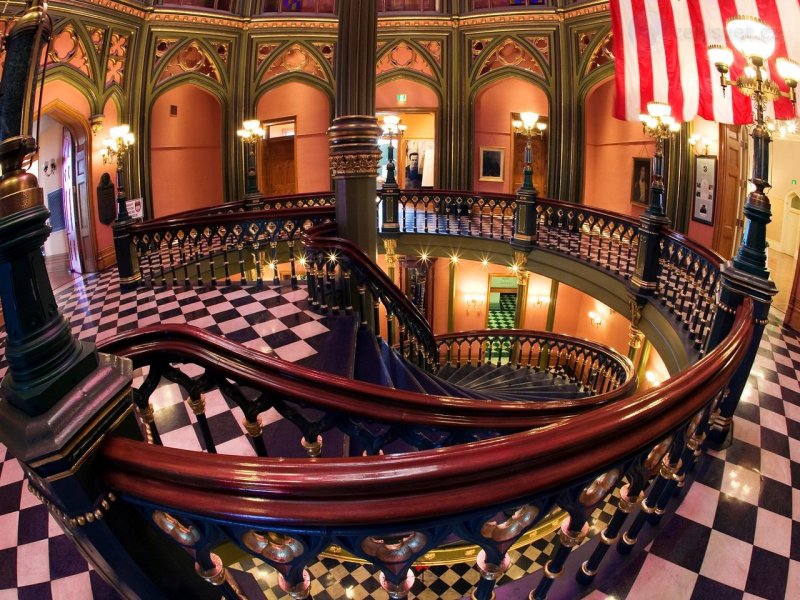 Foto: Old State Capitol Building Interior, Baton Rouge, Louisiana