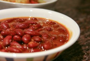 Recept online: Fazolov kar: Velk erven fazole s rajaty a kari , bohat koenn vivn jdlo exotick chuti